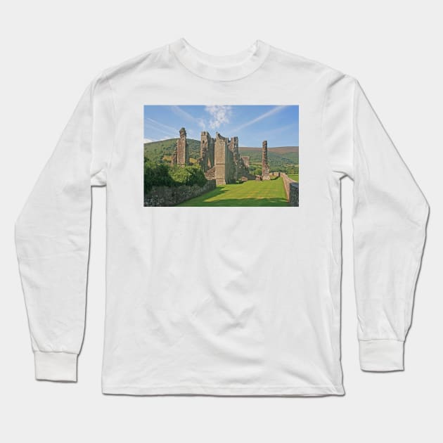 Priory Ruins, Llantony, September 2022 Long Sleeve T-Shirt by RedHillDigital